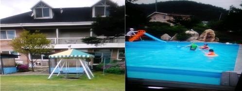 용문산 펜션, 힐링 즐기는 수영장 펜션 ‘용문산둥지펜션’