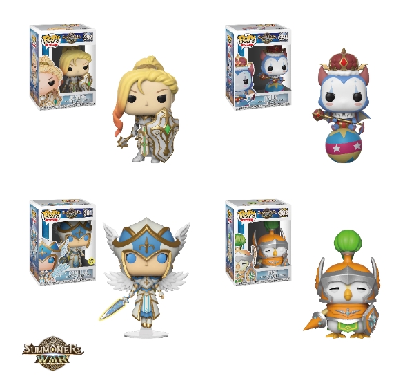 펀코가 라이선스 제작한 '서머너즈워' 버블헤드 인형.