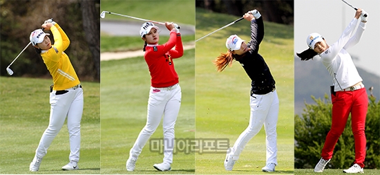 왼쪽부터 임희정, 박현경, 이소미, 이가영