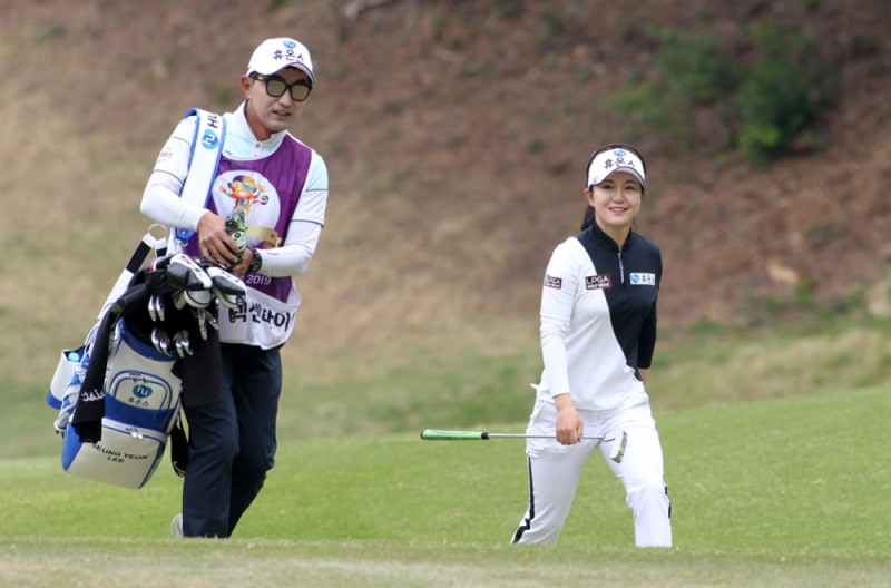 이승연은 타이틀리스트로 모든 장비를 꾸렸다. 사진 김상민 기자