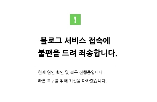네이버 블로그 또 먹통.."빠르게 복구하겠다"