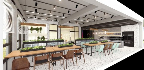 사진=한화생명e스포츠 캠프원 조감도(카페테리아)