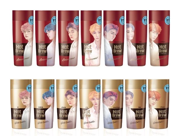‘핫브루 by 바빈스키 아메리카노’와 ‘핫브루 by 바빈스키 골드라떼' 제품. / 사진 제공 = 한국야쿠르트