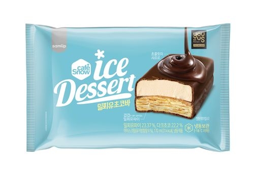 SPC삼립, 카페스노우 밀푀유 초코바 모습. / 사진 제공 = SPC삼립