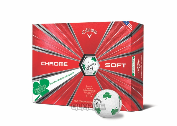 클로버를 디자인에 활용한 샴록 트루비스 골프 볼. 사진 제공=캘러웨이골프.