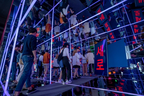 삼성전자가 지난 1일 서울 가로수길에 문을 연 라이프스타일 TV 팝업스토어 ΄새로보다΄ 모습. / 사진 제공 = 삼성전자