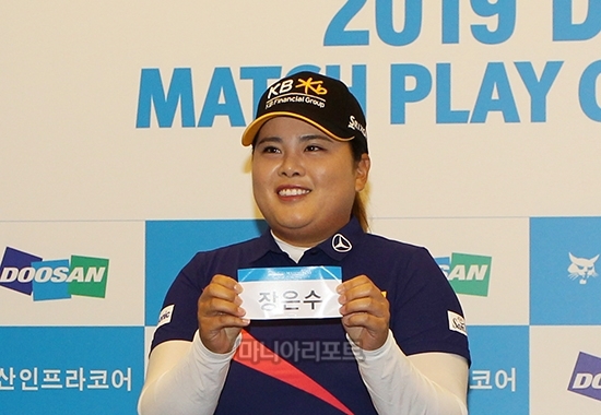 조추첨에 나선 박인비. 춘천=김상민 기자