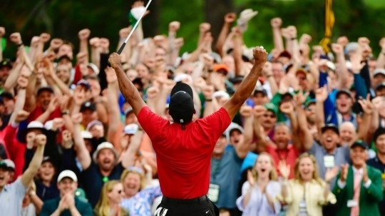 마스터스에서 우승한 타이거 우즈. 사진=마스터스 홈페이지