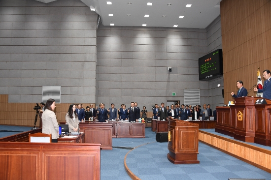 광주광역시의회(의장 김동찬)는 17일 오전9시 시의회 본회의장에서 제279회 임시회 제6차 본회의를 개최하고 11일간의 회기를 마무리했다./사진=시의회
