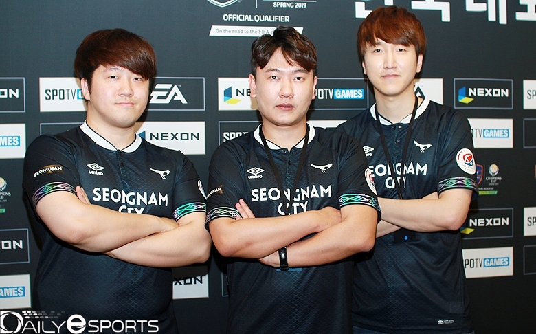성남 FC 강성훈, 김정민, 김관형(왼쪽부터).