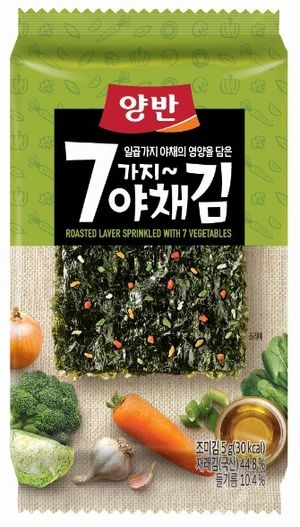  ‘양반 7가지 야채김’제품 / 사진 제공 = 동원에프앤비