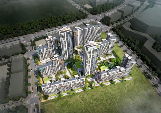 금호건설, 세종 어울림 파밀리에 센트럴 M1블록 조감도 / 사진 제공 = 금호건설