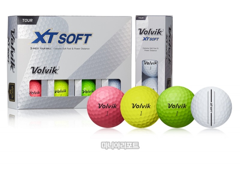 화이트와 옐로우, 핑크, 그린 4가지 컬러가 있다. 사진 제공 = 볼빅.