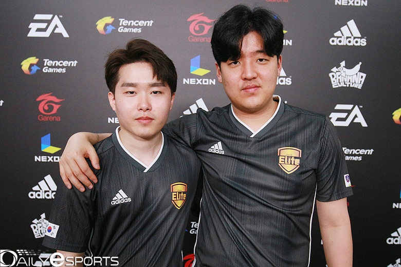 엘리트 차현우(왼쪽)와 원창연.
