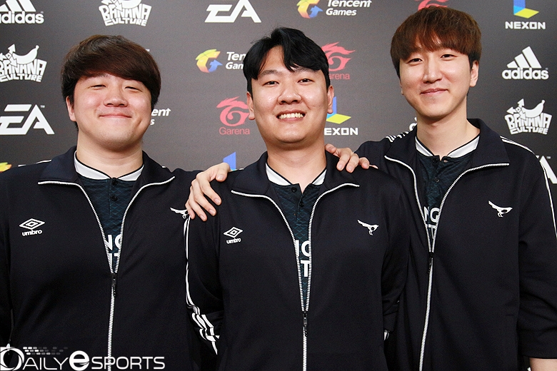 성남 FC 강성훈, 김정민, 김관형(왼쪽부터).