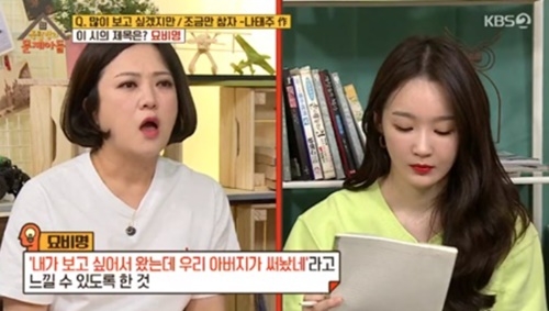 사진=KBS2 '옥탑방의 문제아들' 캡처