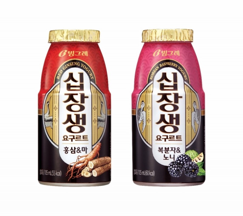 빙그레, 신개념 액상 요구르트 ‘십장생’ 출시… ‘홍삼&마’, ‘복분자&노니’ 2종