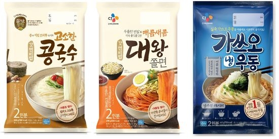 CJ제일제당, 여름 냉장면 신제품 3종 제품 / 사진 제공 = CJ제일제당