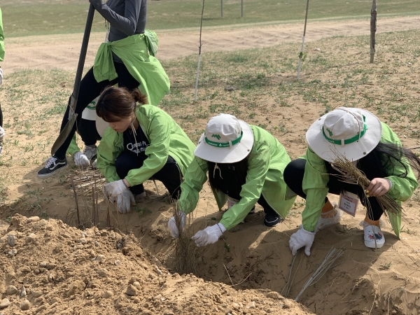 미래숲, '지구 살리기 녹색봉사단' 사막화 방지 활동 성료