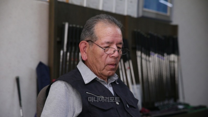 하이엔드 단조 아이언 명장. 미우라 가츠히로. 사진=골프미디어 류태민 PD.