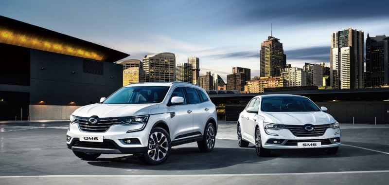 SM6와 QM6.(사진=르노삼성자동차)