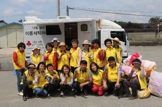 지난 달 31일 행복나눔 세탁봉사를 진행했다./사진=담양군