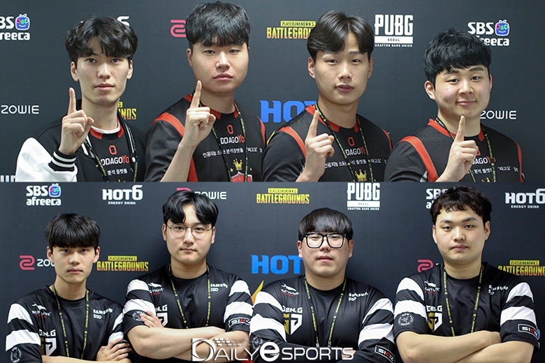 APK 프린스(위)와 젠지 e스포츠.