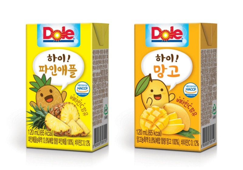 돌(Dole)코리아, 열대과일 과즙과 캐릭터 담은 ‘하이주스’ 2종 출시