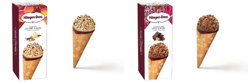 하겐다즈, 프리미엄 콘 아이스크림 ‘크런치 콘’ 출시