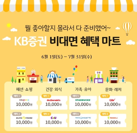KB증권의 비대면 계좌개설 이벤트 안내 이미지. 사진=KB증권
