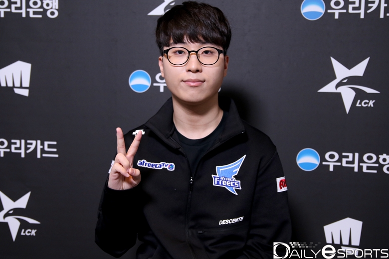 아프리카 프릭스의 톱 라이너 '기인' 김기인.