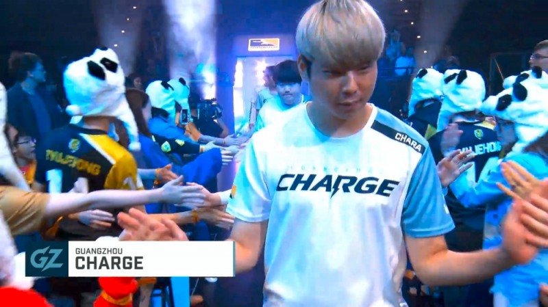 광저우 차지(사진=중계방송 캡처).