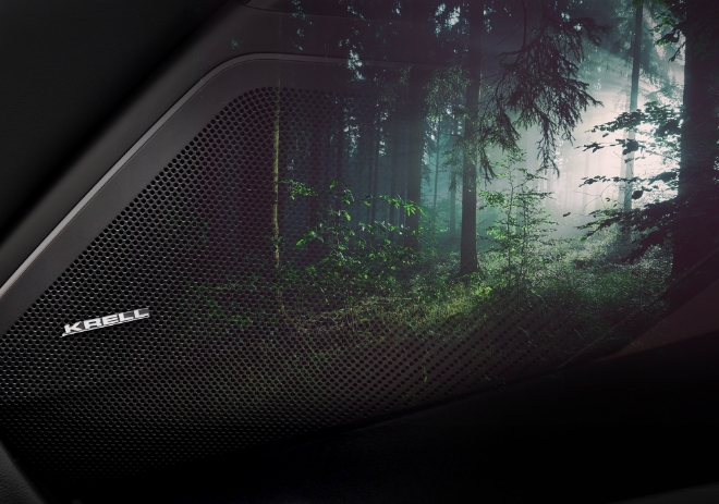 ‘생기 넘치는 숲’ 테마를 선택하면 K7 PREMIER에 장착된 KRELL 스피커를 통해 숲의 환경이 소리로써 전달된다.