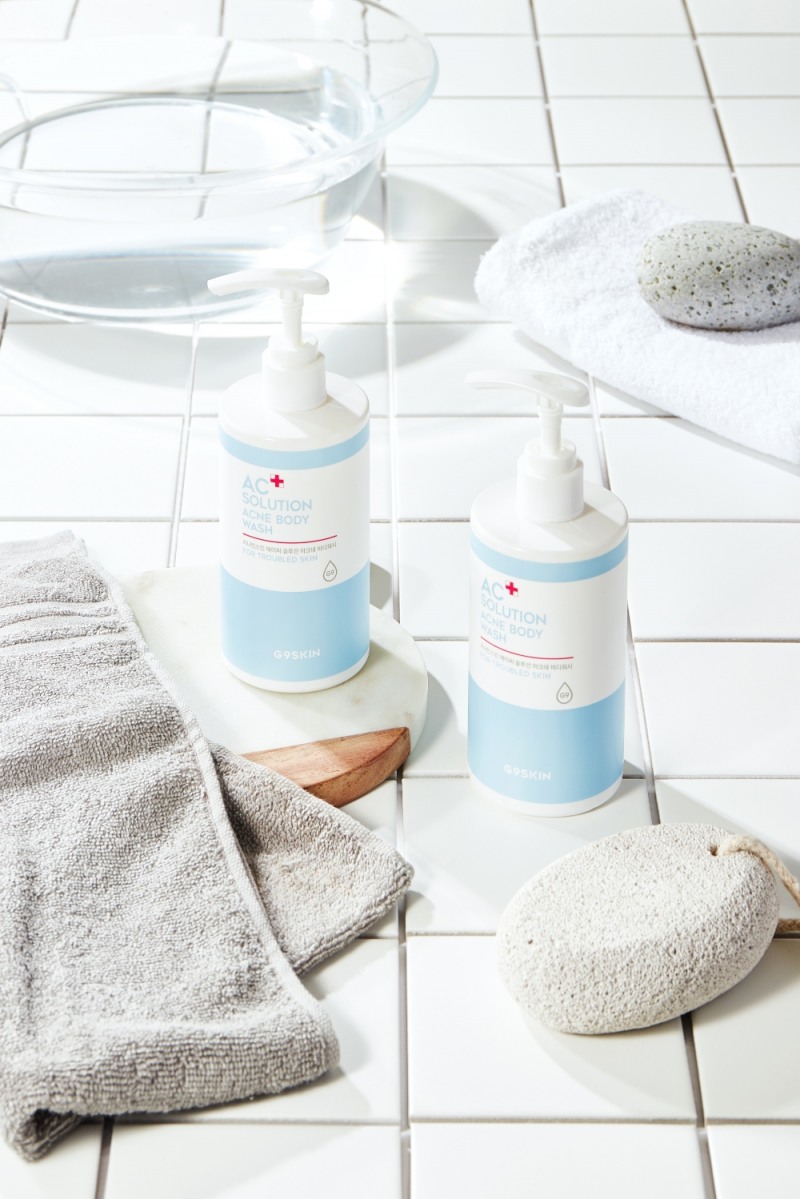 사진=지나인스킨(G9SKIN) AC+ 솔루션 아크네 바디 워시