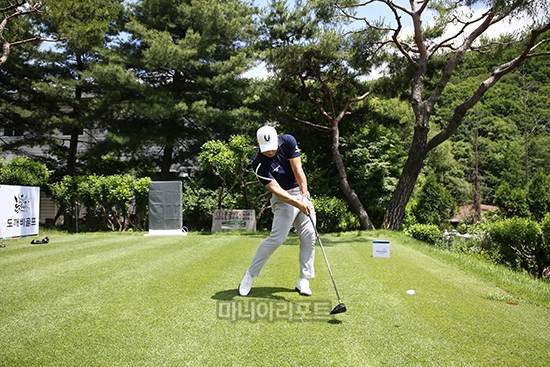 김봉섭은 KPGA투어 대표 장타자다. 사진=김상민 기자