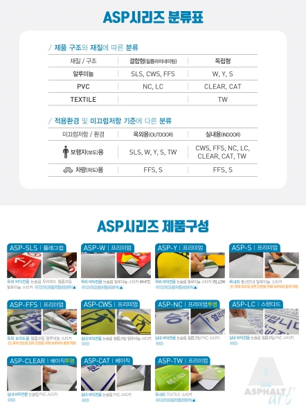 아스팔트아트, 친환경 바닥그래픽스티커 ‘ASP시리즈’ 공개