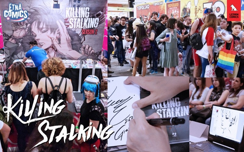 레진코믹스 K웹툰 킬링 스토킹, 이탈리아 ‘에트나 코믹스’ 현장에서 뜨거운 호응