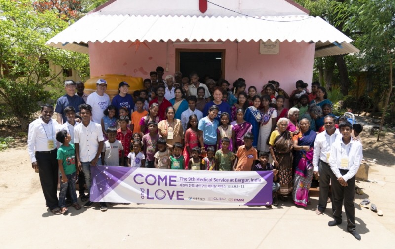 [착한나눔] 씨엘바이오, 인도 바르구르 한센인 마을서 글로벌 자원봉사 실시