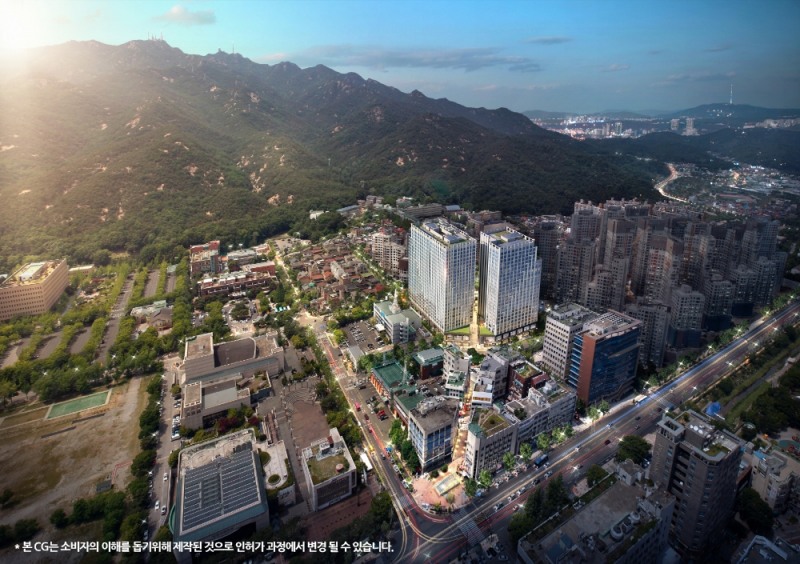 힐스테이트 과천 중앙 투시도.(이미지=현대건설)