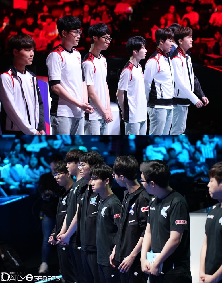 LCK 3주차에서 빅매치로 꼽히고 있는 샌드박스 게이밍(위)와 아프리카 프릭스의 맞대결.