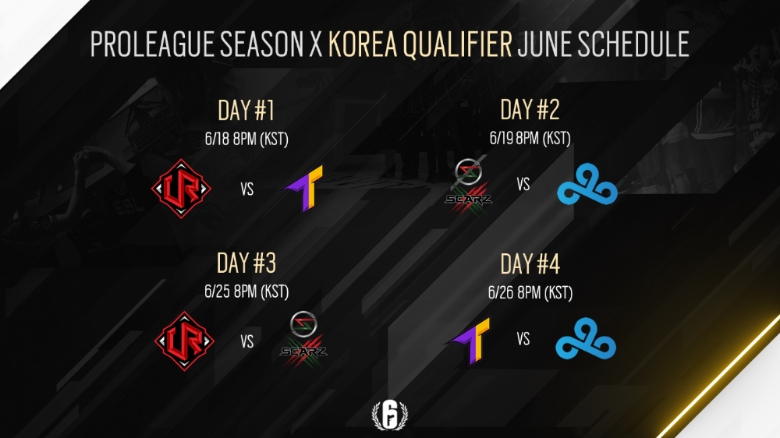 레인보우식스 프로리그 시즌 10, 18일 한국 예선 개막