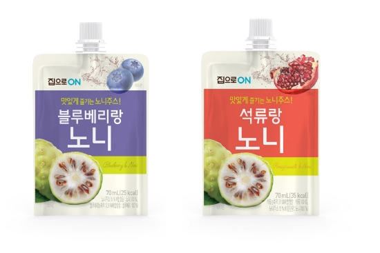 청정원 집으로ON 블루베리랑 노니, 석류랑 노니 2종 모습 / 사진 제공 = 대상 청정원