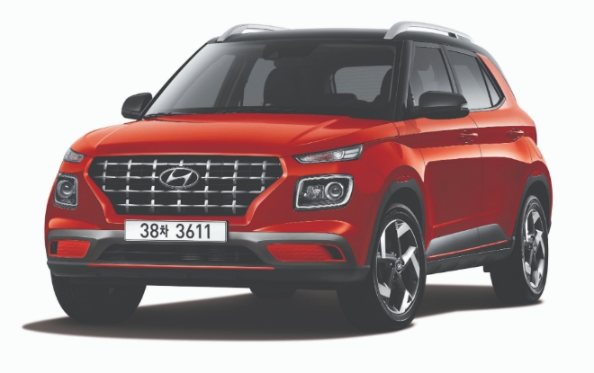 현대자동차(주)는 엔트리 SUV ‘베뉴(VENUE)’의 주요 사양 및 가격대를 공개하고 24일(월)부터 전국 영업점을 통해 사전계약에 돌입한다고 밝혔다. 사진은 밀레니얼 세대 겨냥 엔트리 SUV '베뉴' 모습 / 사진 제공 = 현대자동차