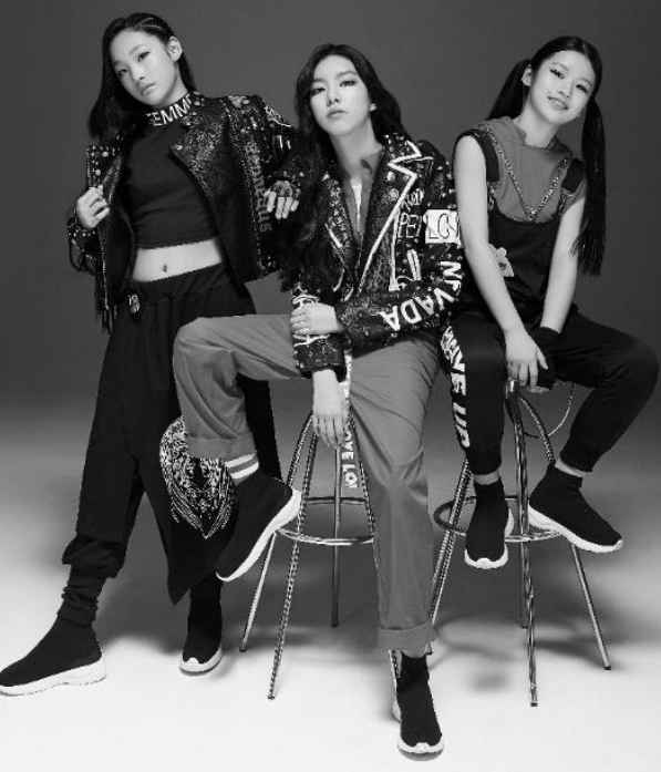 예본, 은정, 예완(왼쪽부터)으로 구성된 힙합 걸그룹 '핫틴'이 최근 타이틀곡 '보니따'로 정식 데뷔했다. / 사진 제공 = 팁탑엔터테인먼트