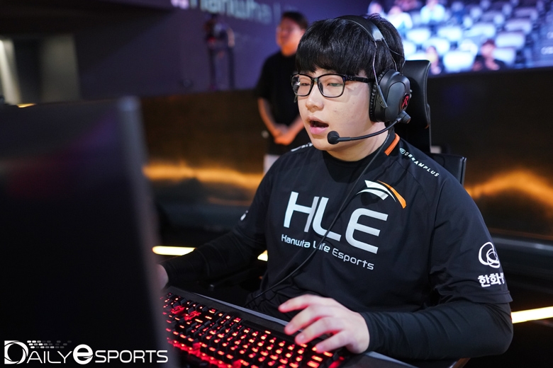 한화생명의 미드 라이너 '라바' 김태훈.