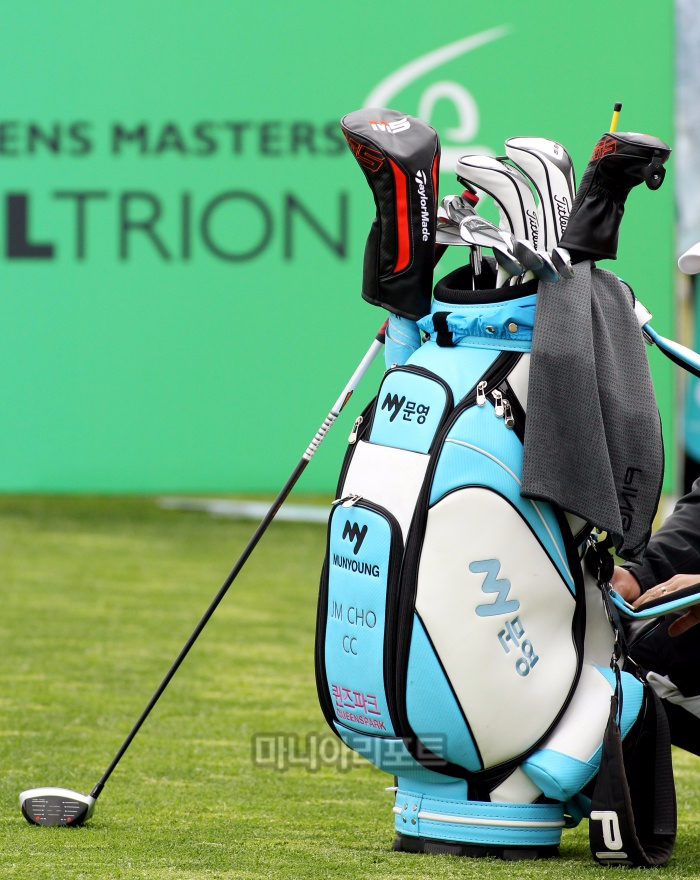 조정민의 골프백. 사진 = 김상민 기자.