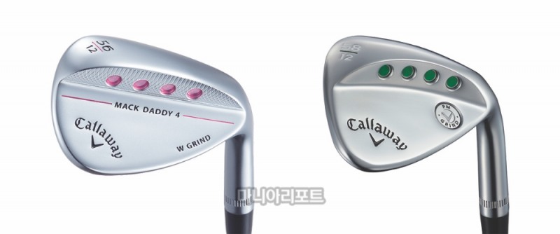스핀력을 강화한 웨지 리미티드 에디션. 맥대디4 여성용(좌)과 PM 그라인드 19 웨지. 사진 제공 = 캘러웨이골프.