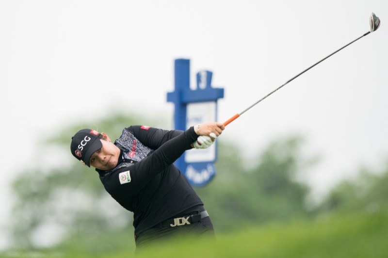 3번 우드로 티 샷 하는 주타누간.사진 =PGA OF AMERICA.