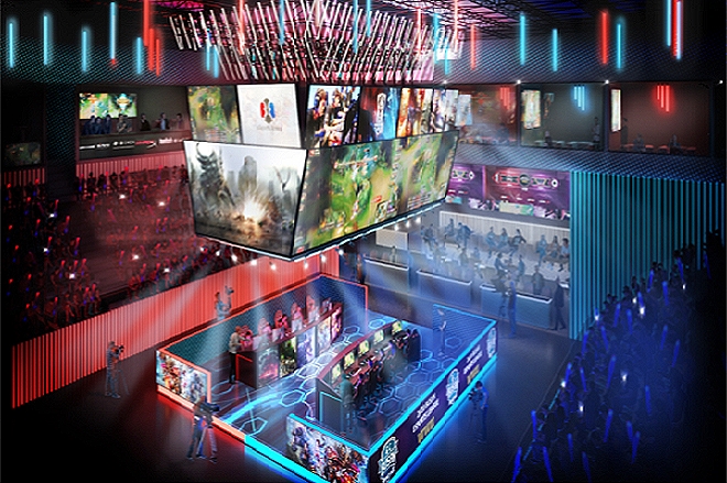 부산에서 건설하고 있는 e스포츠 경기 시설의 조감도(사진=부산광역시 제공).