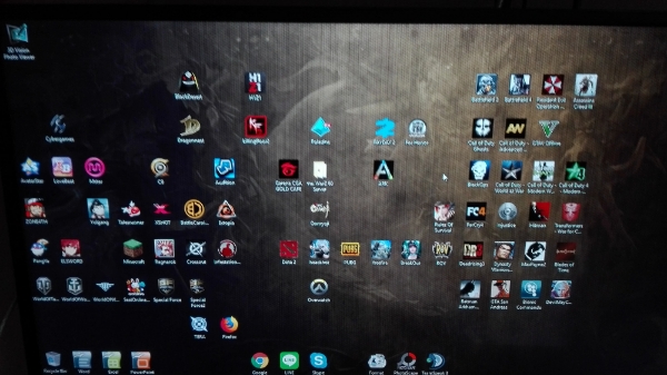 태국 PC방 바탕화면. '배틀그라운드'를 비롯한 국산게임도 눈에 띈다.